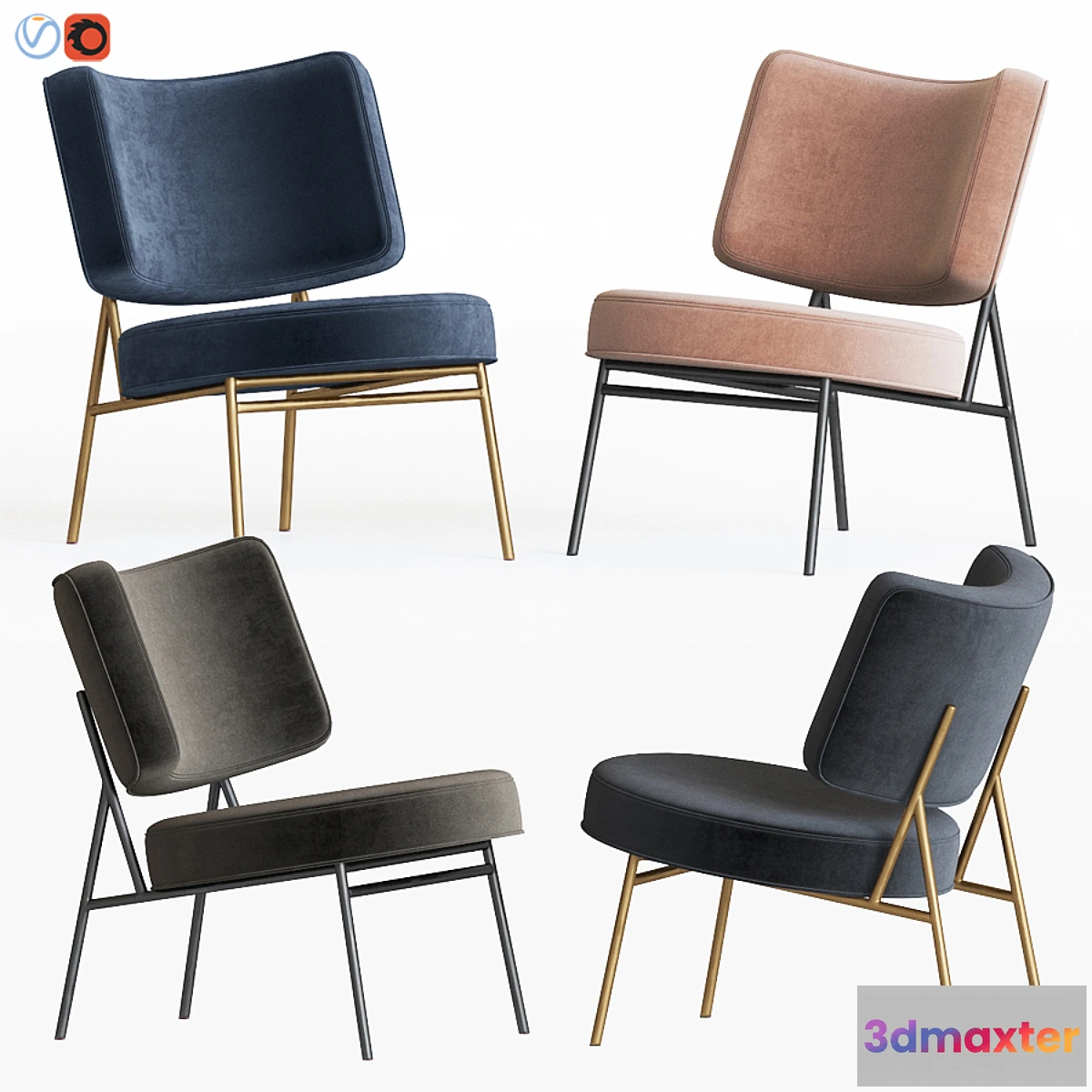 1443782 - Calligaris Coco Lounge Chair 3D Max