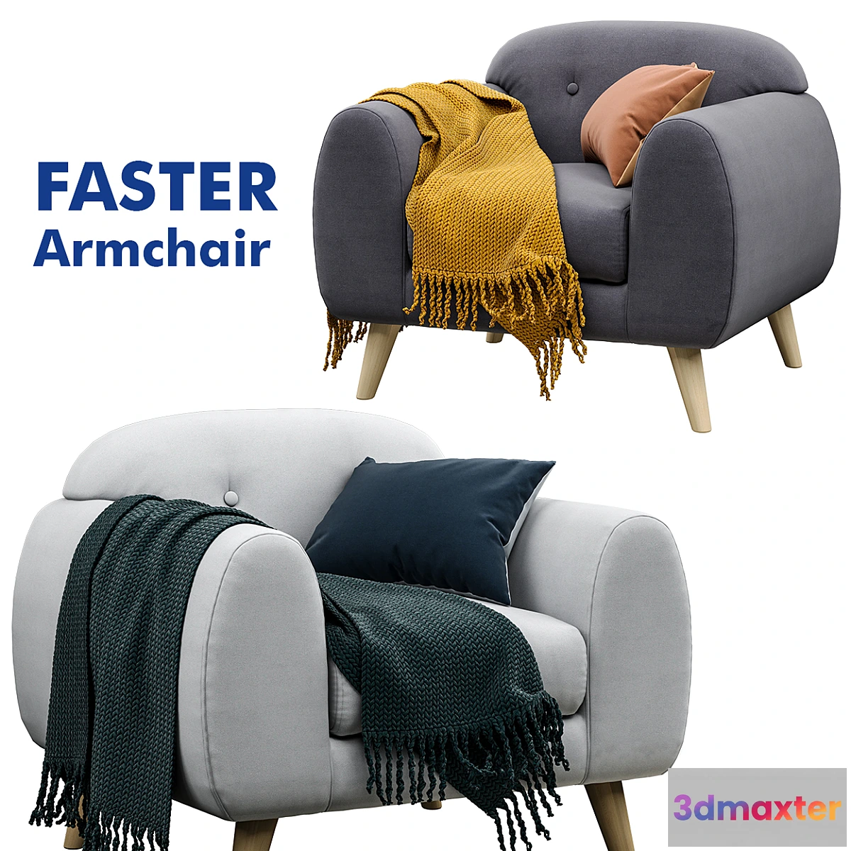 1444358 - Armchair Jysk FASTER 3D Max