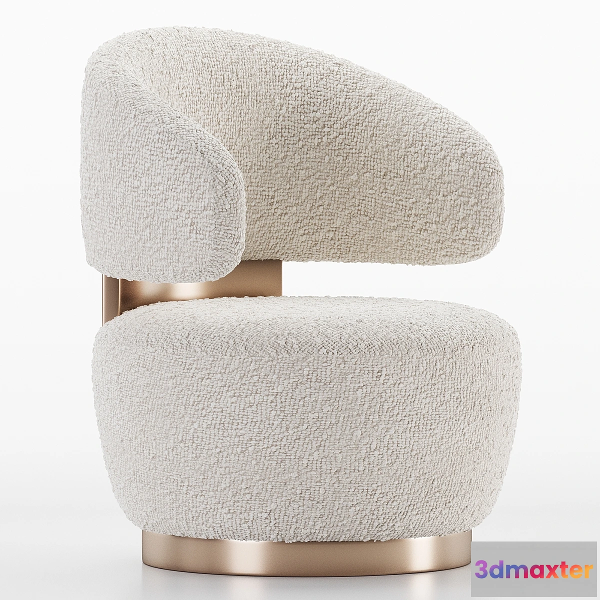 1451628 - Wide Barrel Chair 3D Max