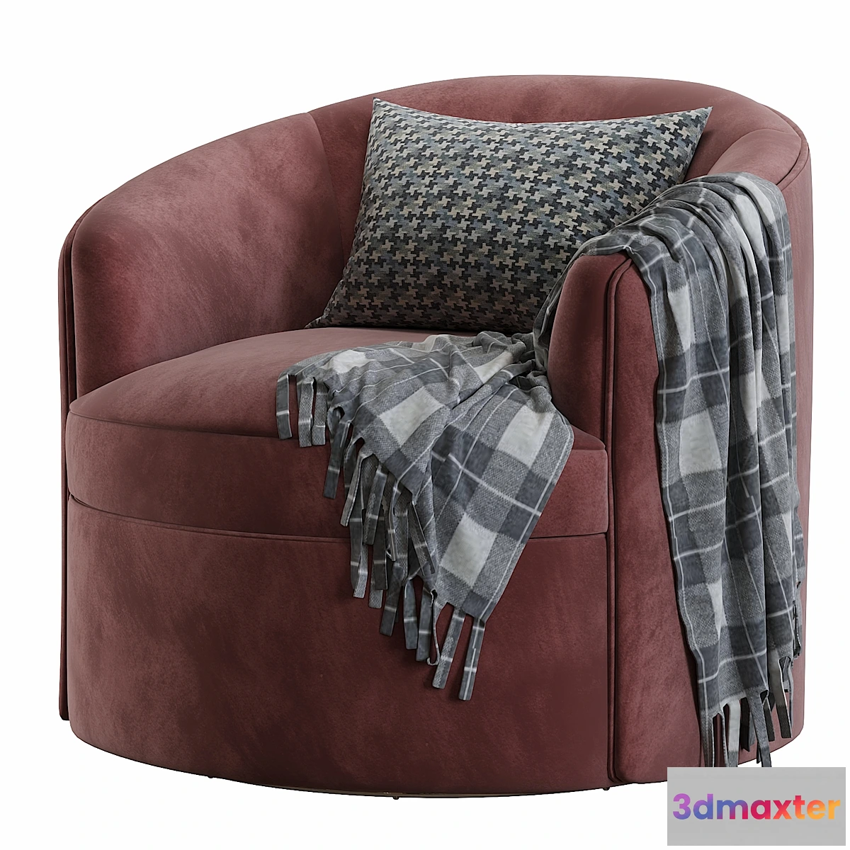 1453280 - Coco Republic Luna Swivel Chair 3D Max