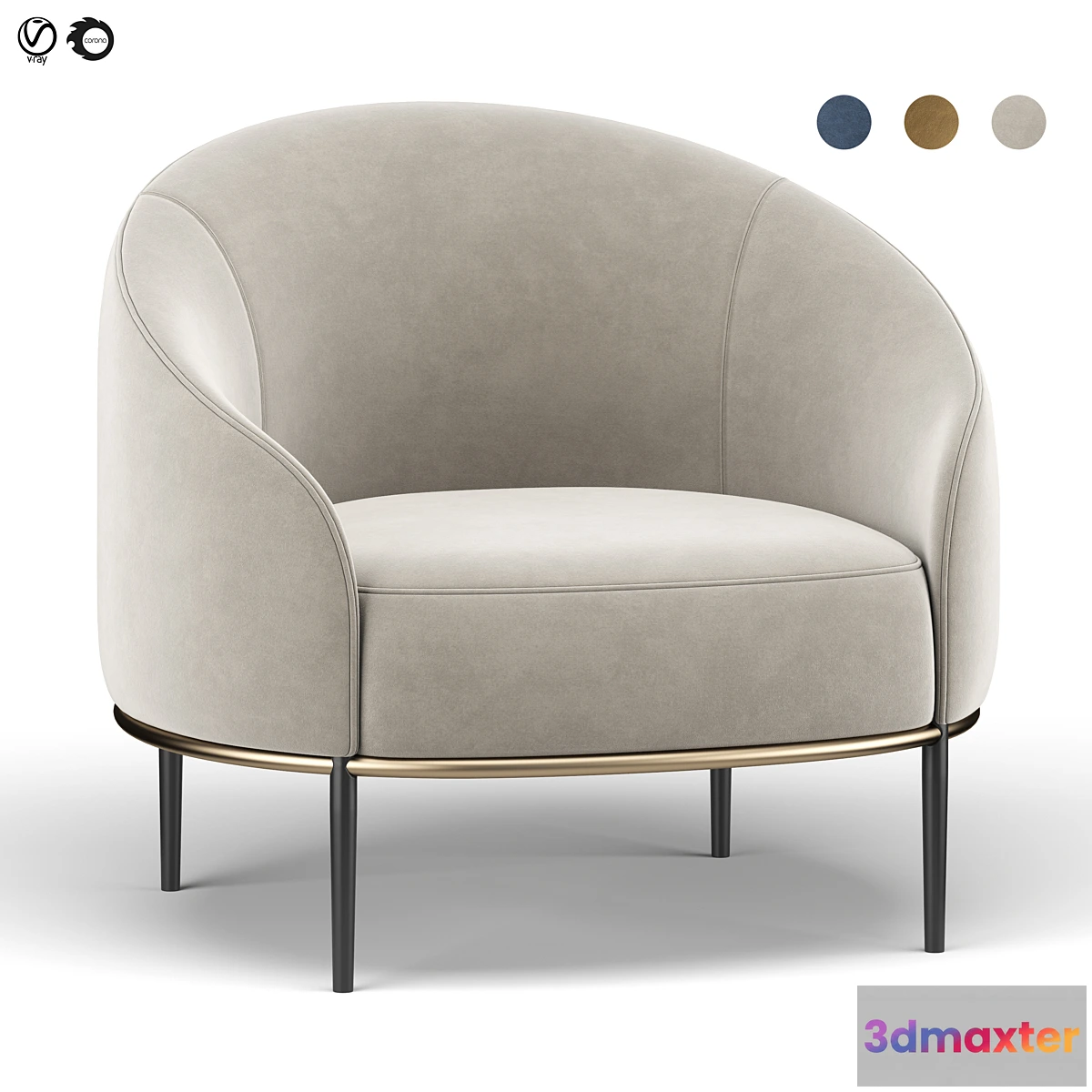 1455124 - Yoisho armchair 3D Max