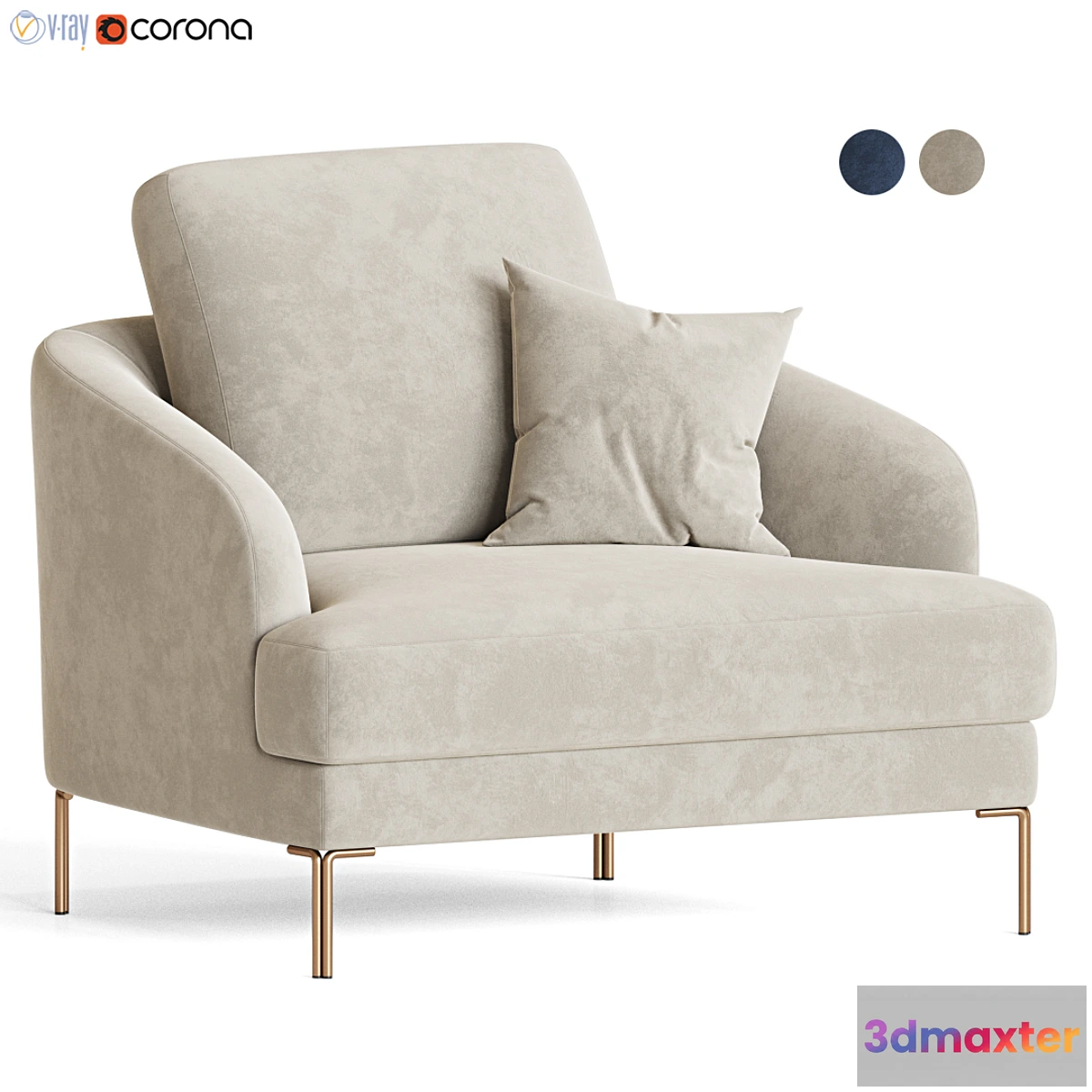 1459932 - Rondro Armchair Lebom Design 3D Max