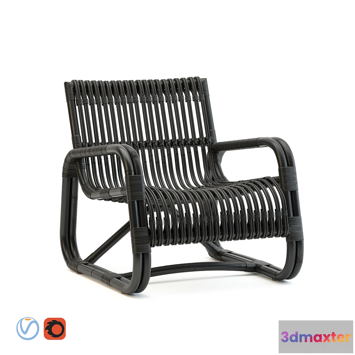 1464230 - Cane-Line Curve Lounge Armchair 3D Max