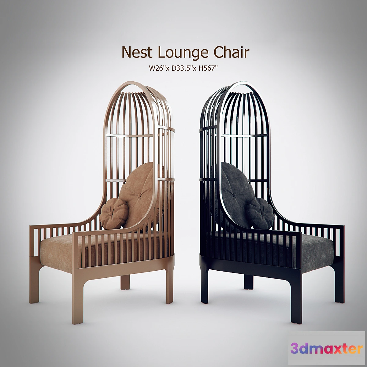 1464376 - Nest Lounge Chair 3D Max