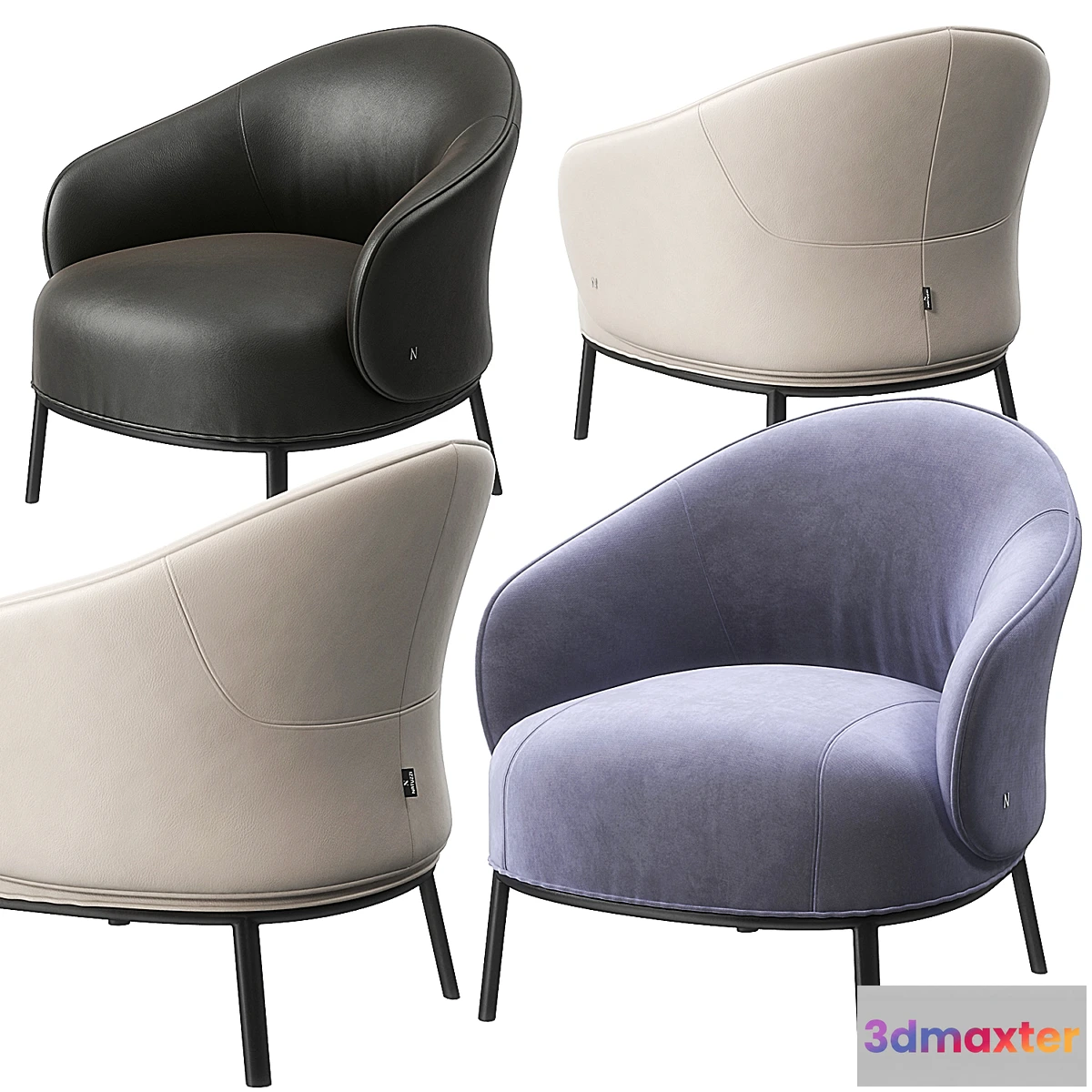 1465428 - Botanic armchair by Natuzzi 3D Max
