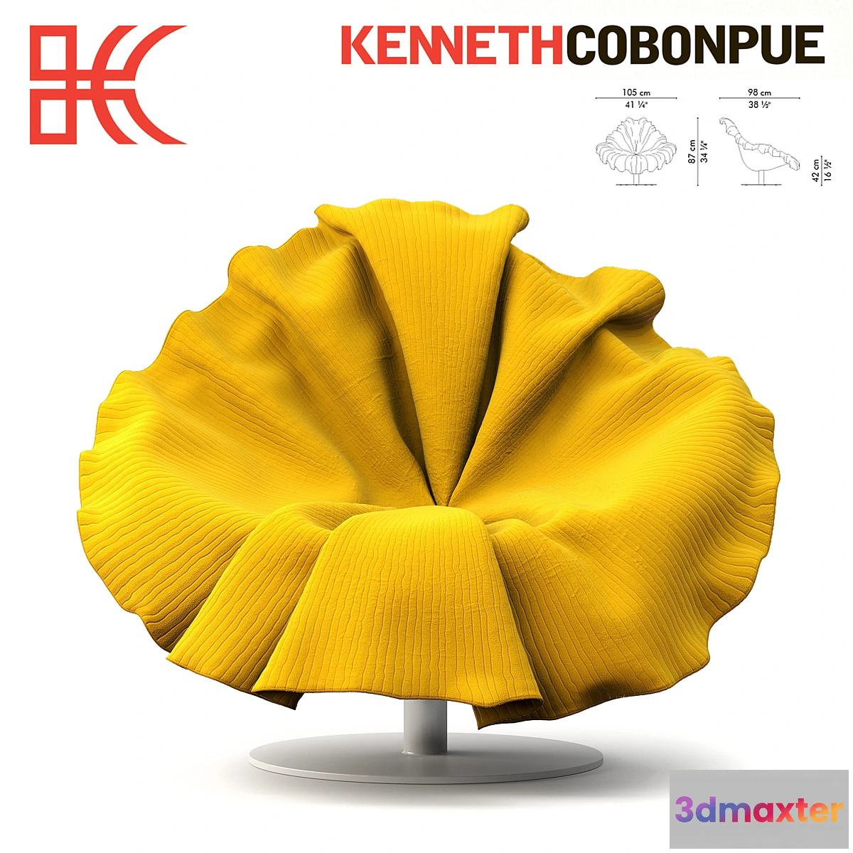 1471500 - Bloom Easy Armchair 3D Max