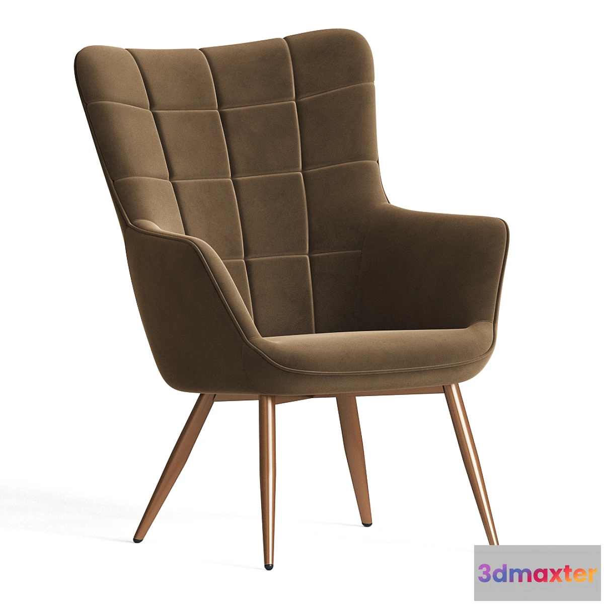 1471922 - Wingback Accent Chair Wayfair 3D Max