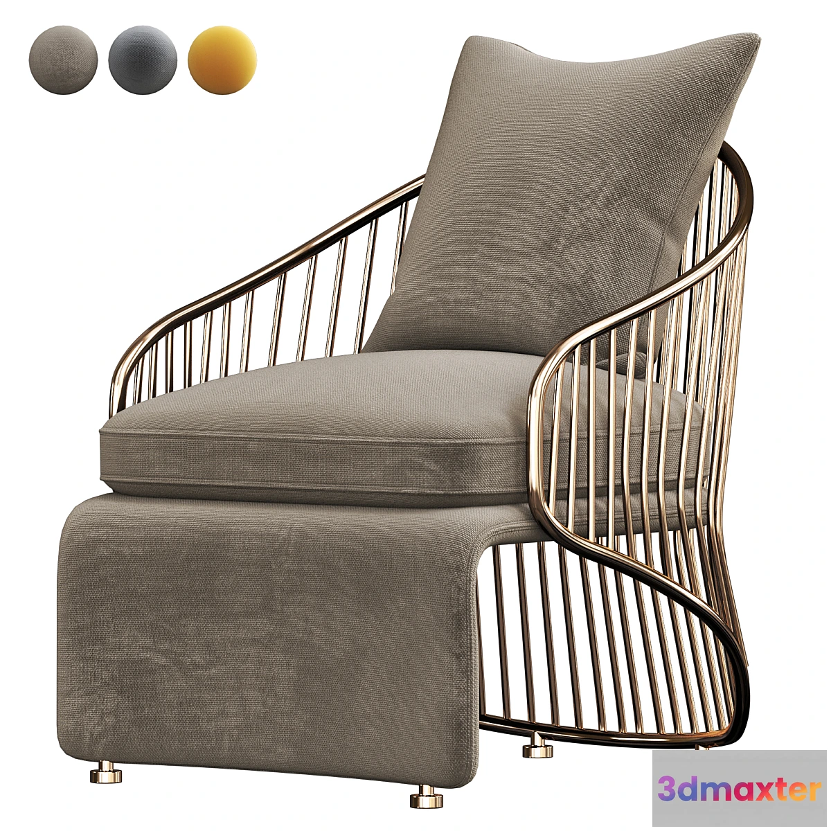 1477624 - Minotti COLETTE Armchair 3D Max