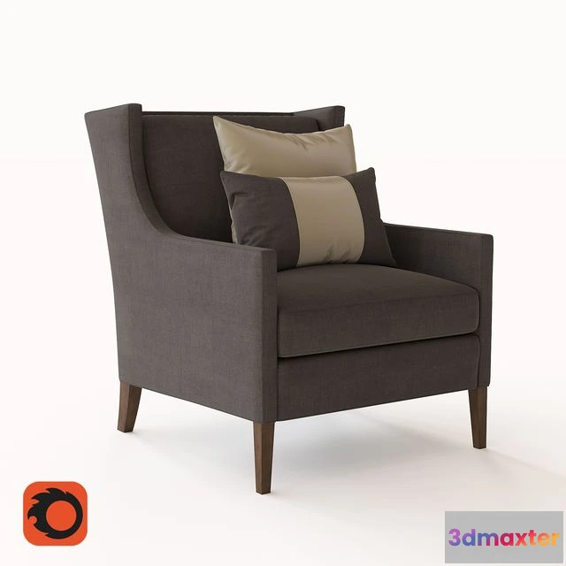 1543363 - SLOAN WINGBACK UPHOLSTERED CHAIR 3D Max