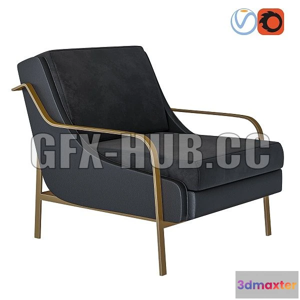 1543637 - Halden Lounge Chair Rove Concept 3D Max