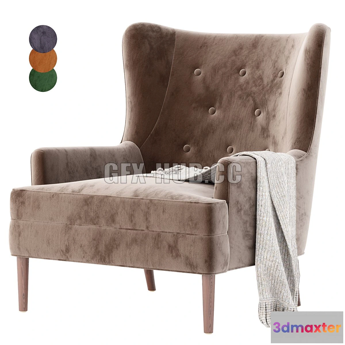 1546451 - Clermont Chair 3D Max