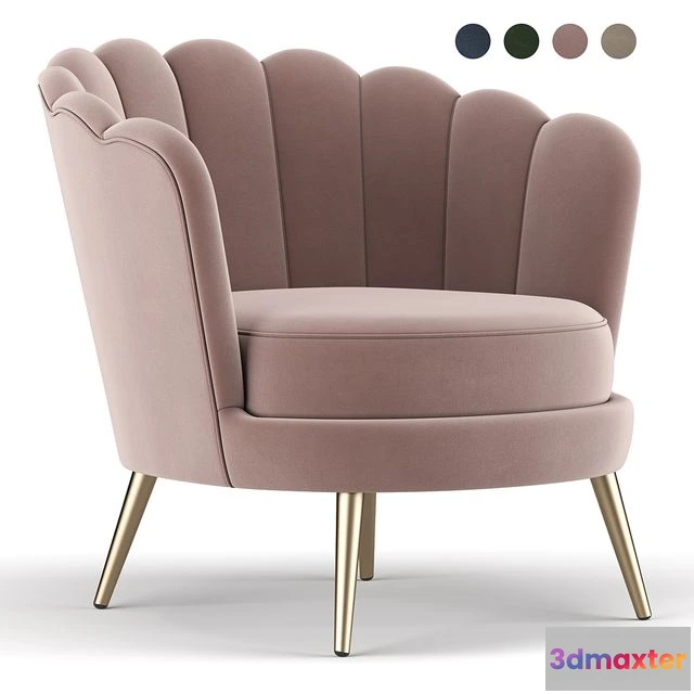 1549935 - Demers Barrel Chair 3D Max