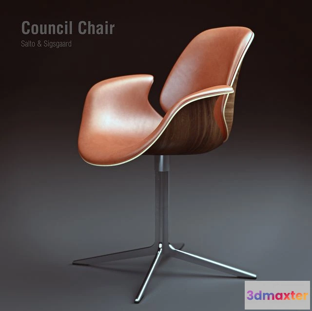 1550139 - One Collection Council Chair 3D Max