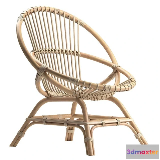 1553085 - Brigitte Rattan Armchair 3D Max