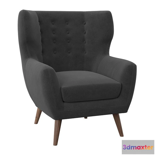 1554955 - Alejandro Wingback Chair 3D Max