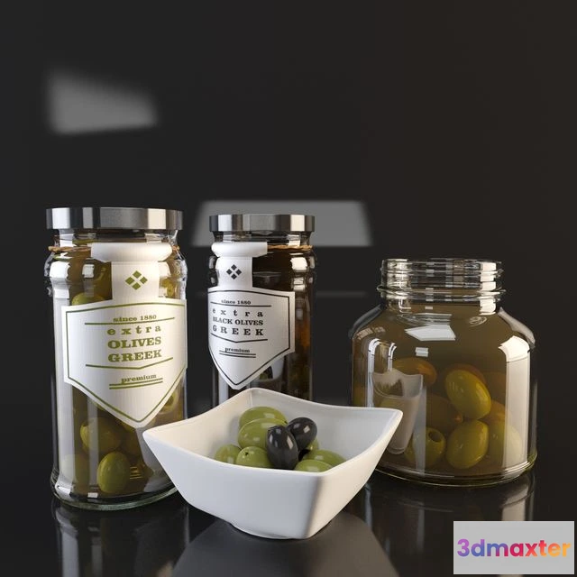 1562081 - Green olives 3D Max