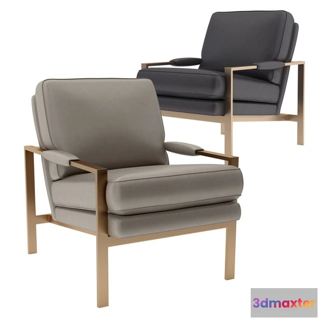 1564161 - Milo Baughman Leather Chair 3D Max