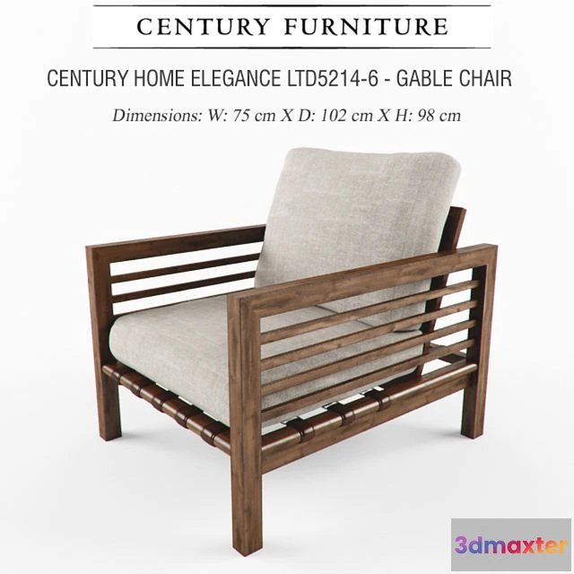 1566340 - Gable Chair LTD5214-6 3D Max