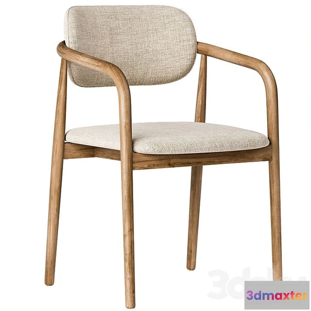 1568680 - Natural Beige Dining Chair 3D Max