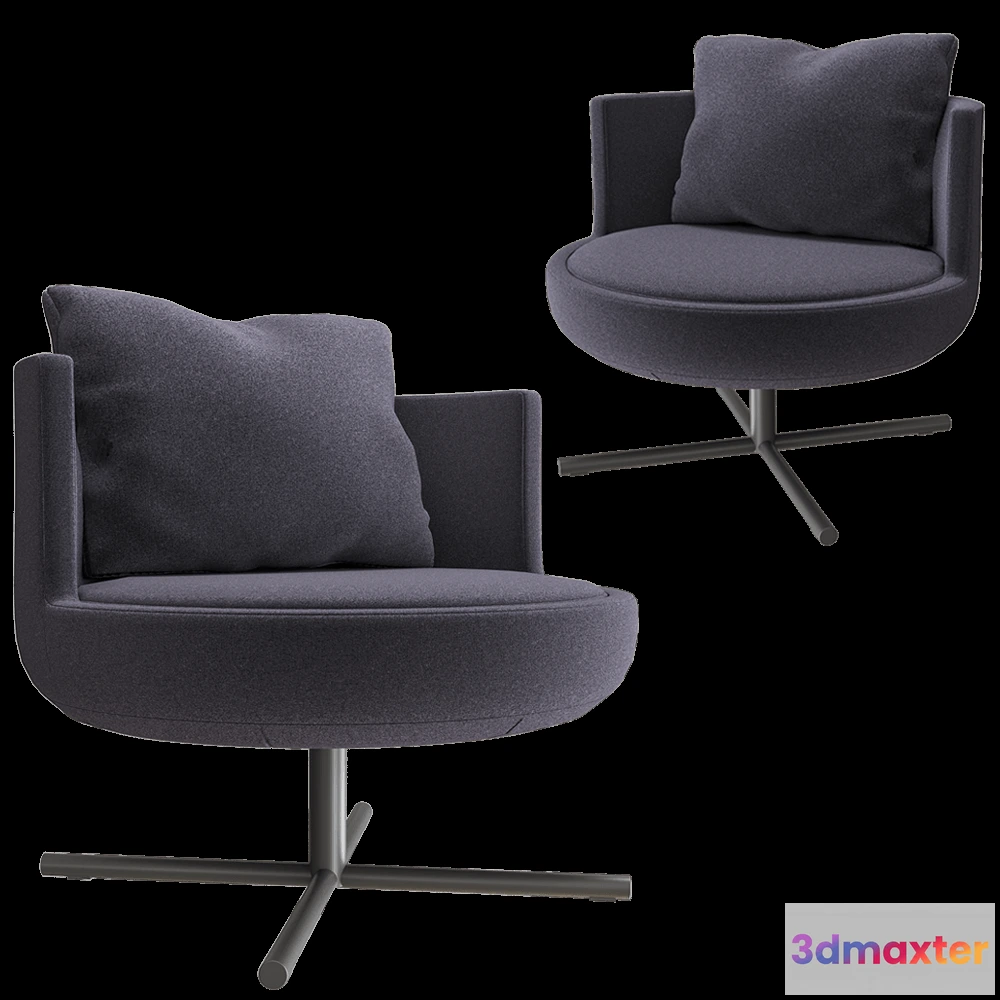 1609740 - B&T Design - Armchair Round 3D Max