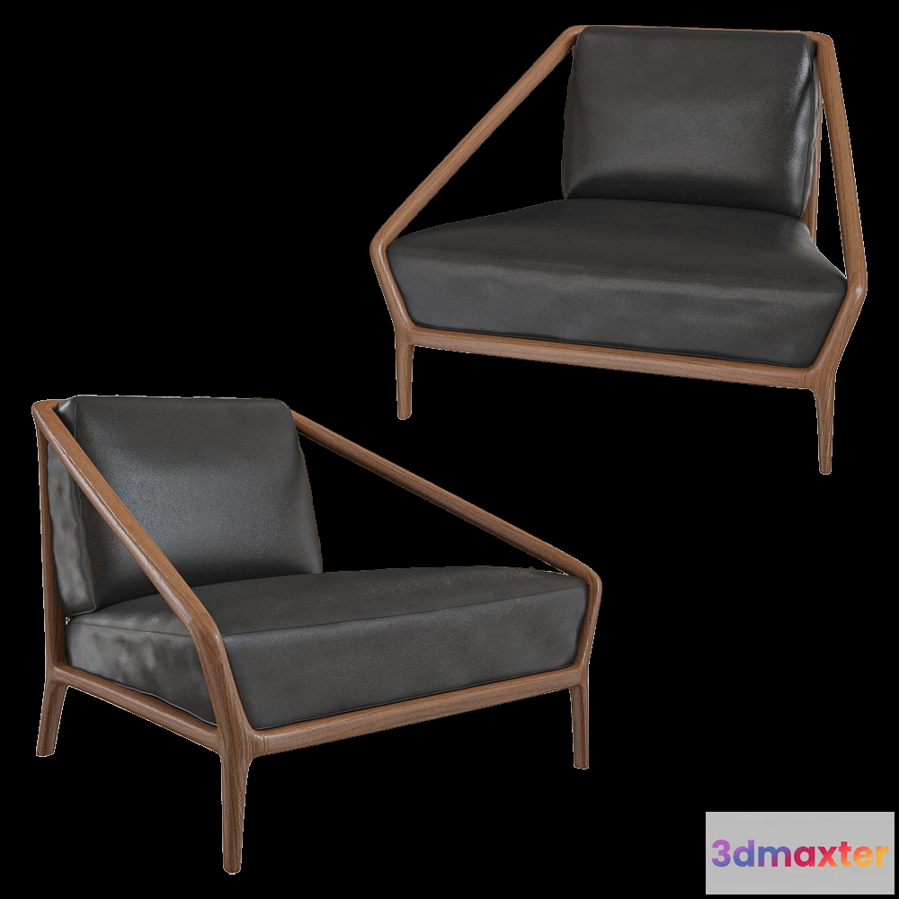 1609954 - Ceccotti Collezioni  - Armchair Rive Droite 3D Max