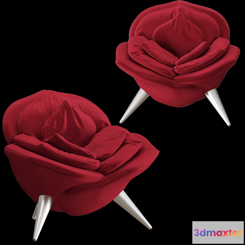 1610170 - Edra - Armchair Rose 3D Max