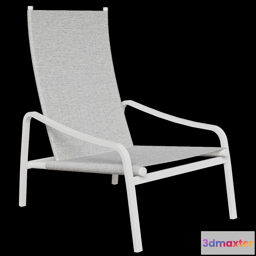 1610208 - Fermob - Low armchair Alize 3D Max