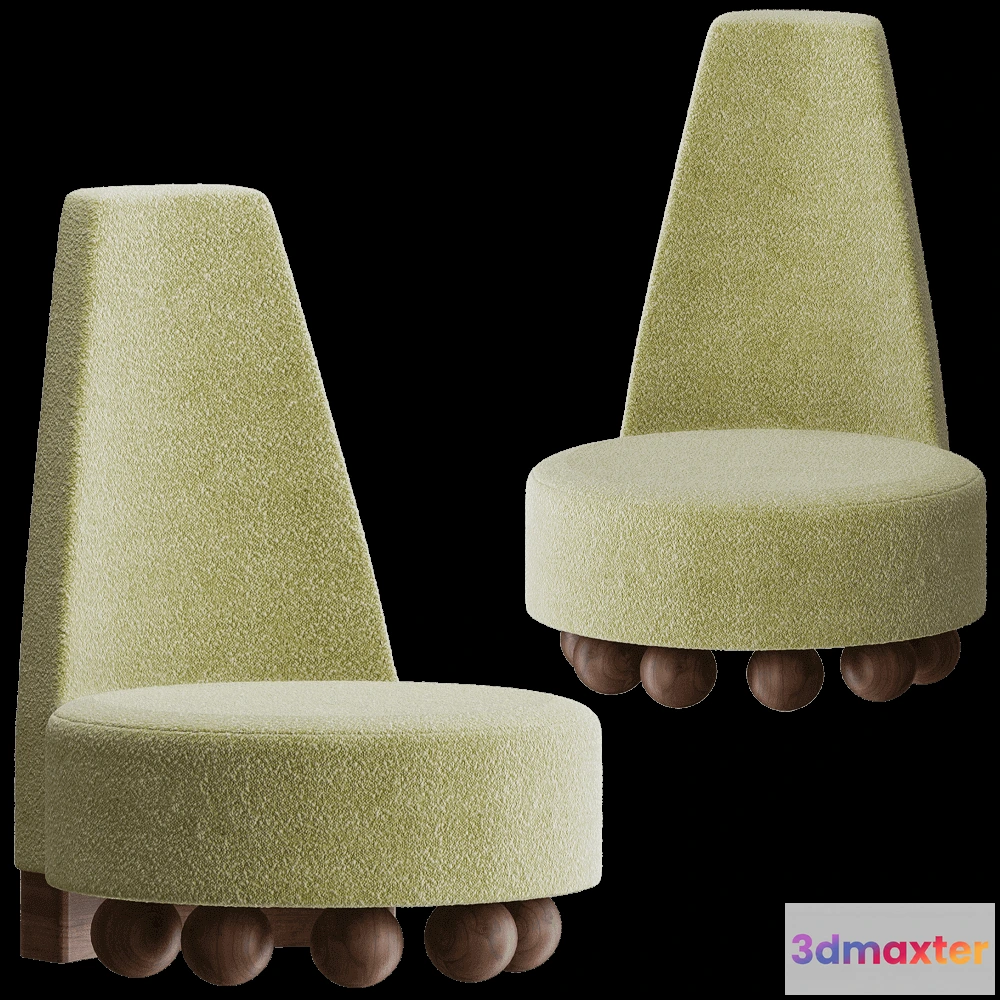 1610634 - Modenature - Armchair MORIA 3D Max