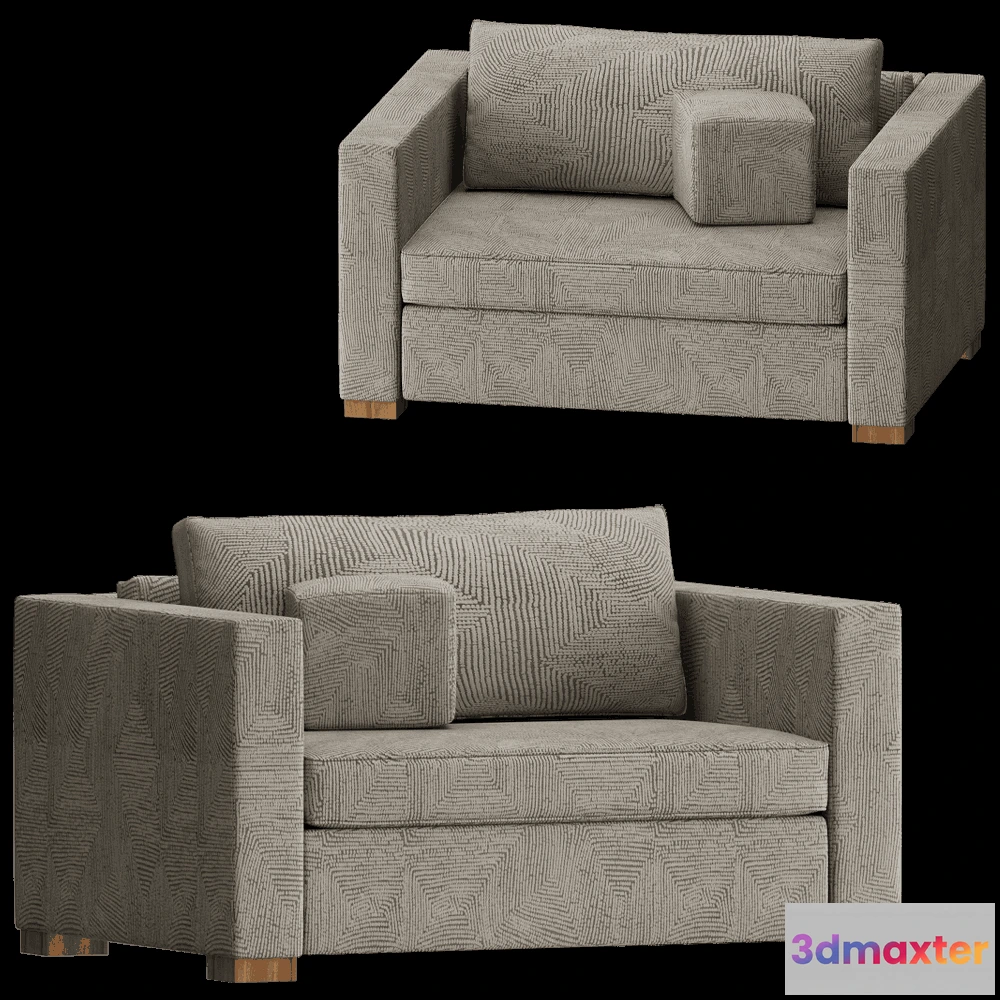 1610690 - Modenature - Armchair Hector 3D Max