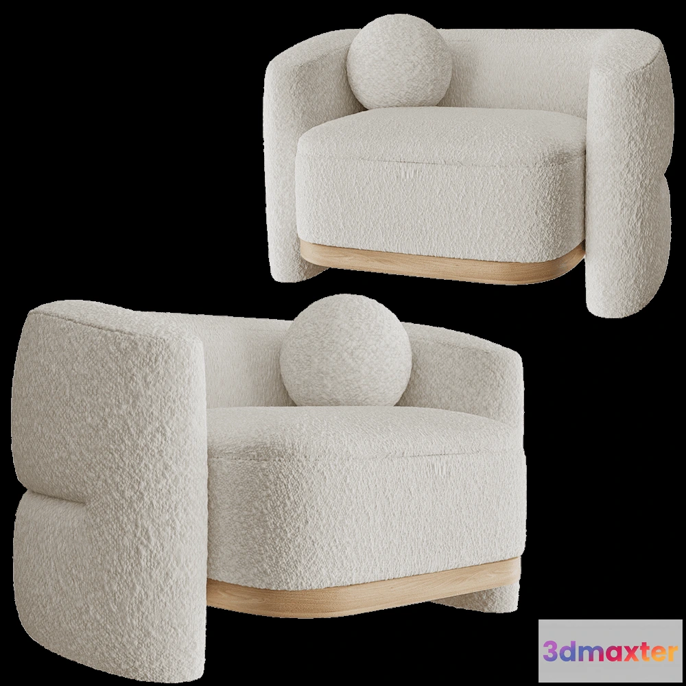 1610698 - Modenature - Armchair ESME 3D Max