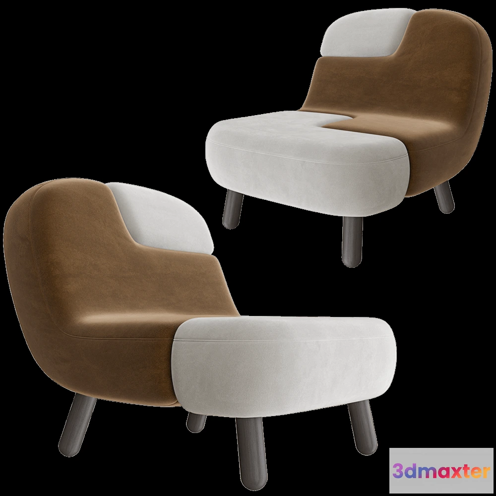 1610700 - Modenature - Armchair TOBEY 3D Max