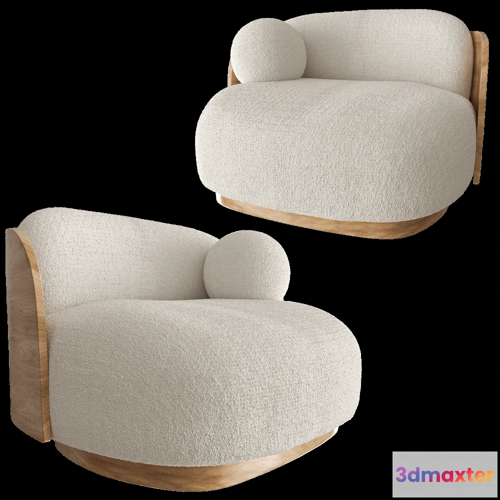 1610702 - Modenature - Armchair EIDA 3D Max