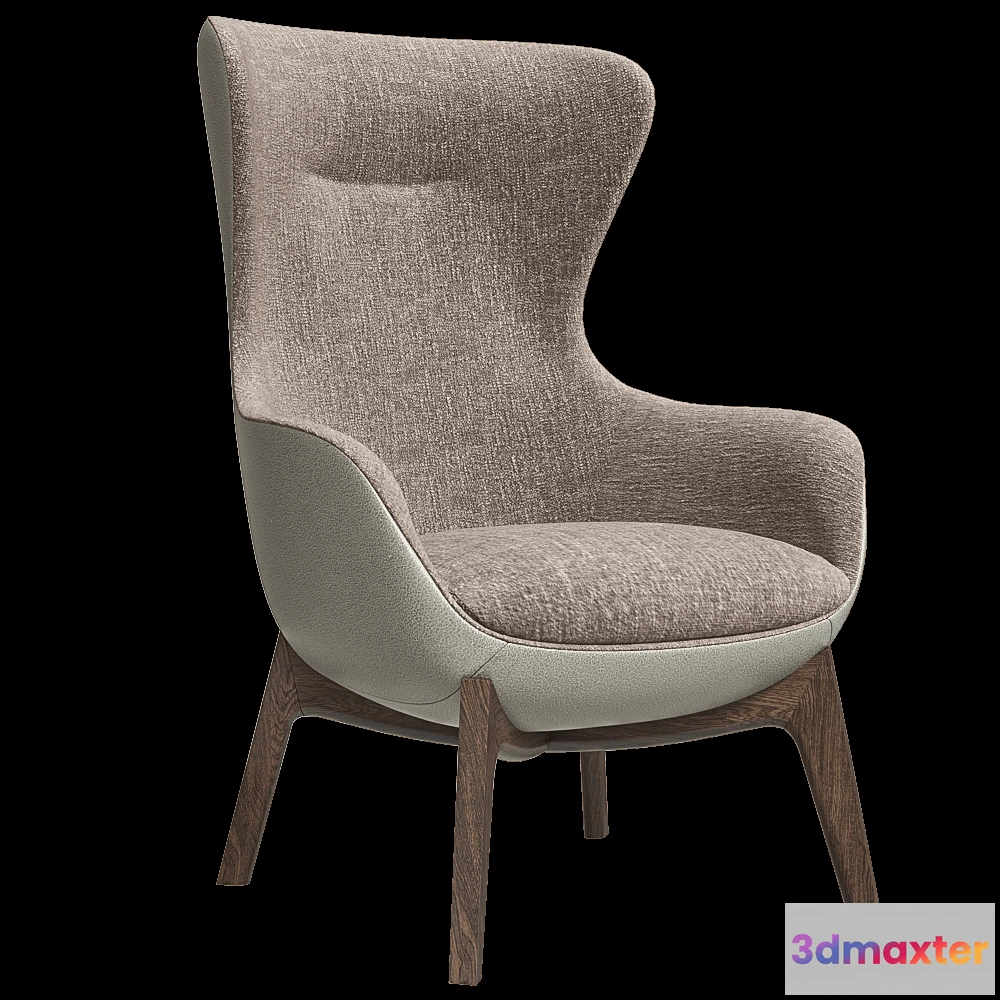 1610784 - Pacini & Cappellini  - Armchair SALLY 3D Max