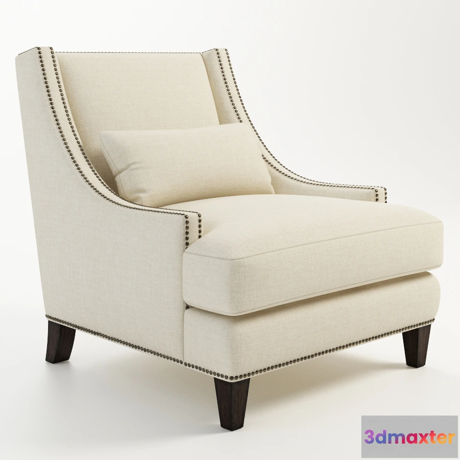1611670 - furniture - Gramercy Home - Delfi armchair 602.010-F06 3D Max