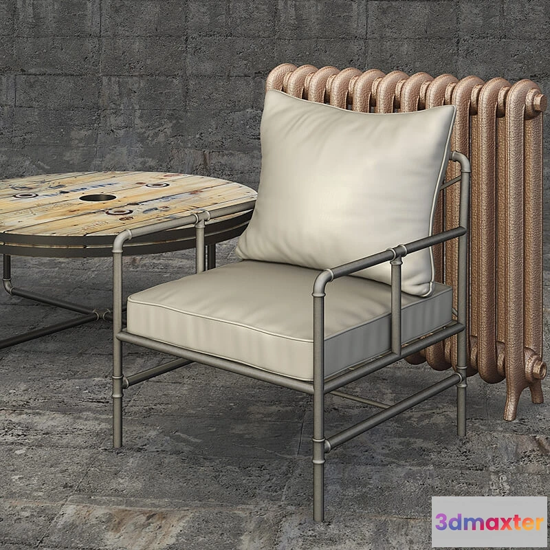1612554 - furniture - Houzz Tallahassee armchair 3D Max