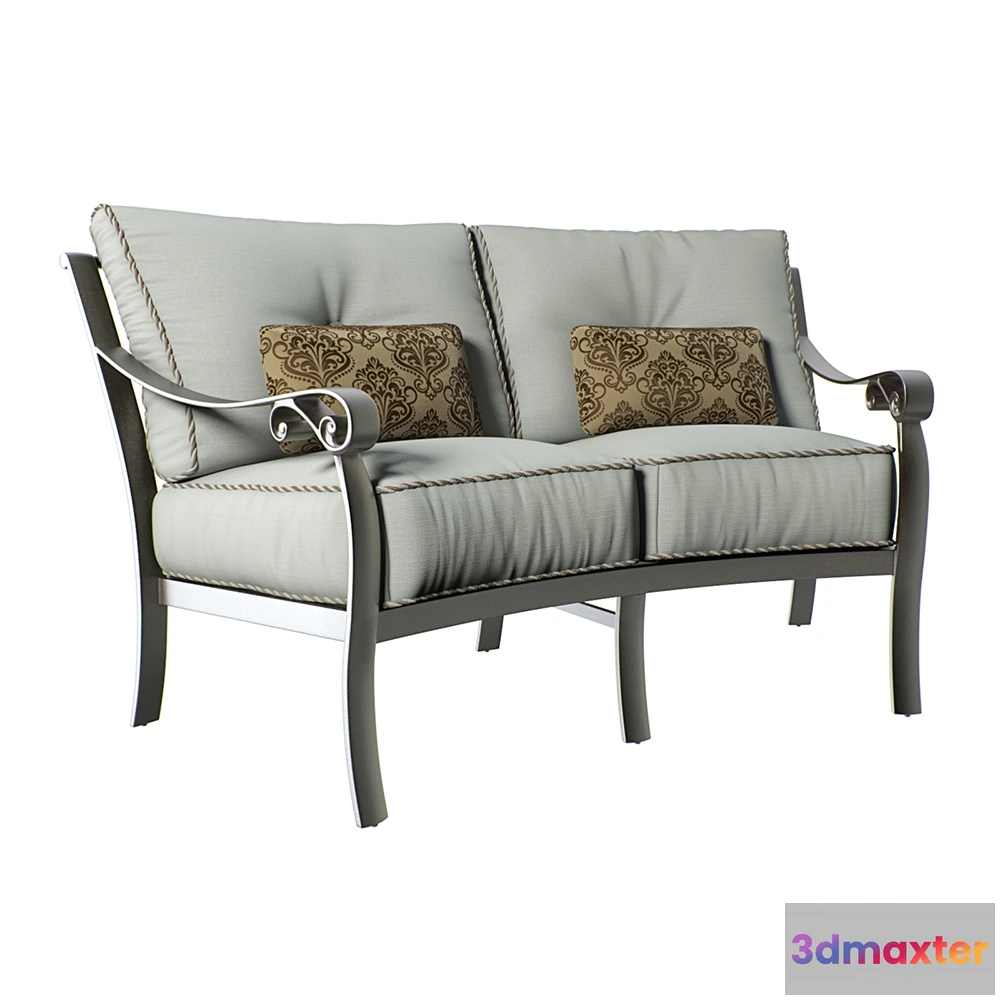 1612802 - furniture - Bellanova Crescent Loveseat 3D Max