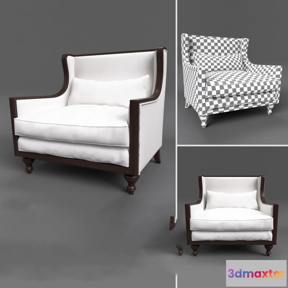 1613410 - furniture - Francesco armchair by Postobello 3D Max