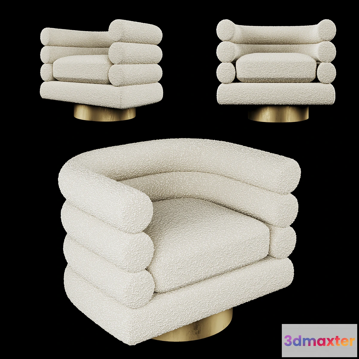 552179 - SWIVEL CHAIR MAGUIRE eichholtz