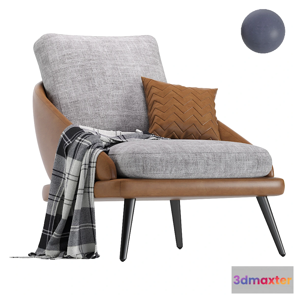 552247 - Armchair Minotti LAWSON Leather