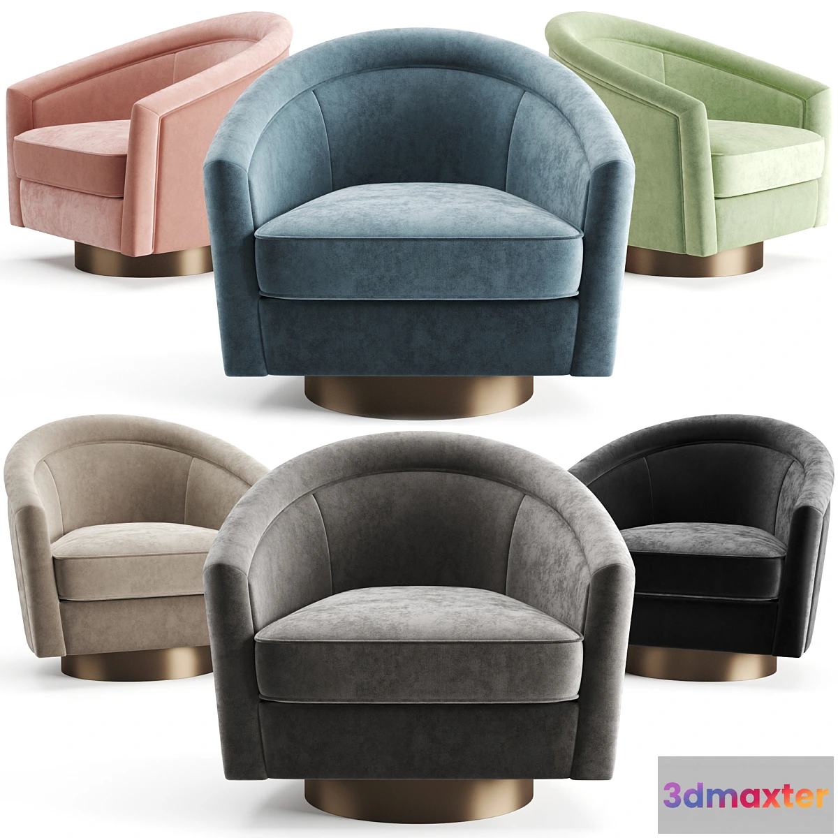 552377 - Eichholtz Swivel Chair Catene