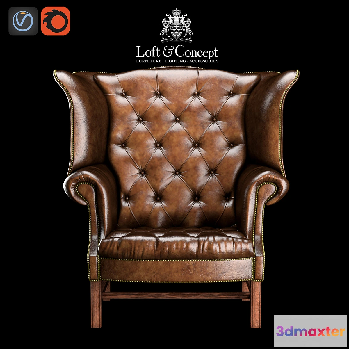 583716 - CHESTERFIELD HIGH BACK WING CHAIR