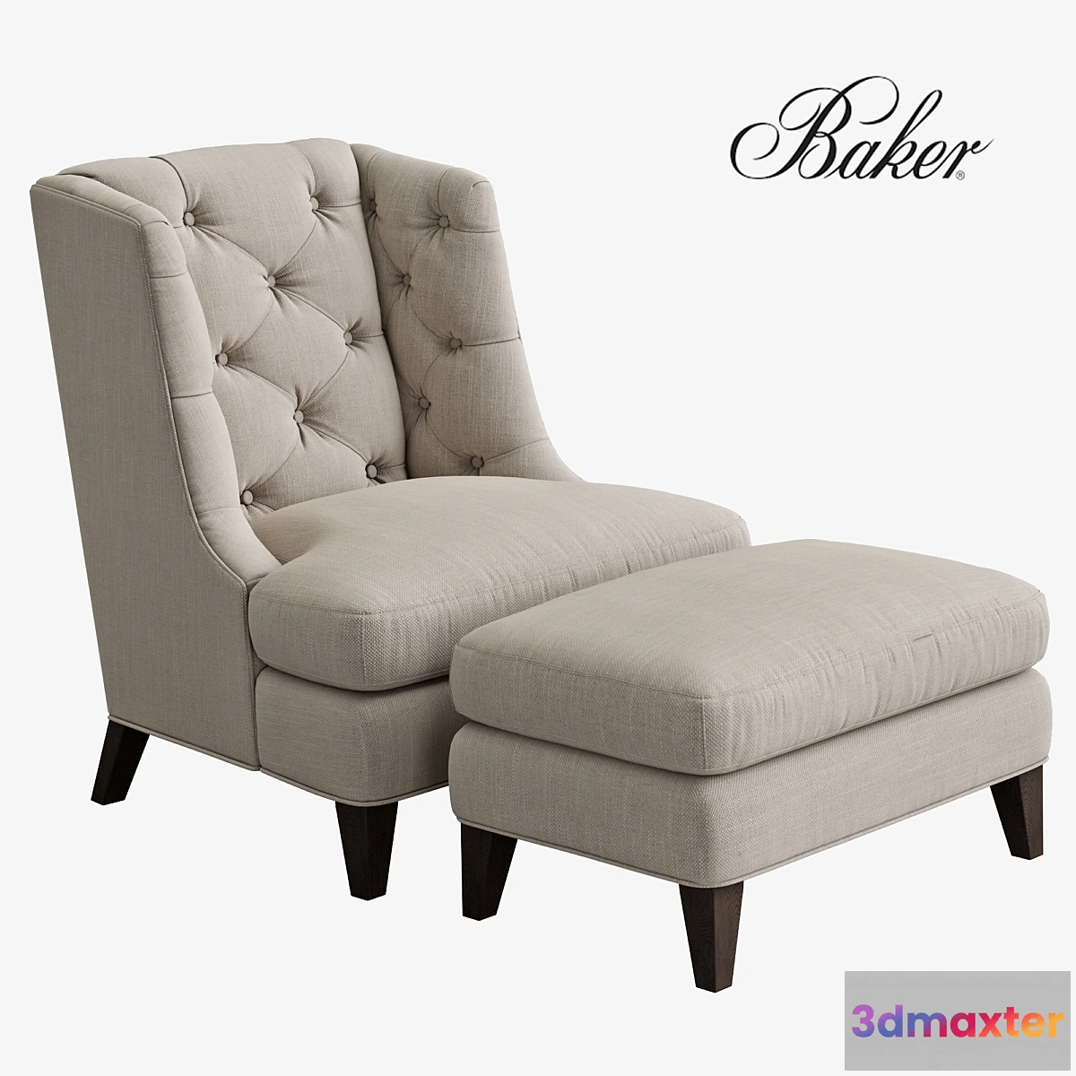 583940 - BAKER Moderne Wing Chair