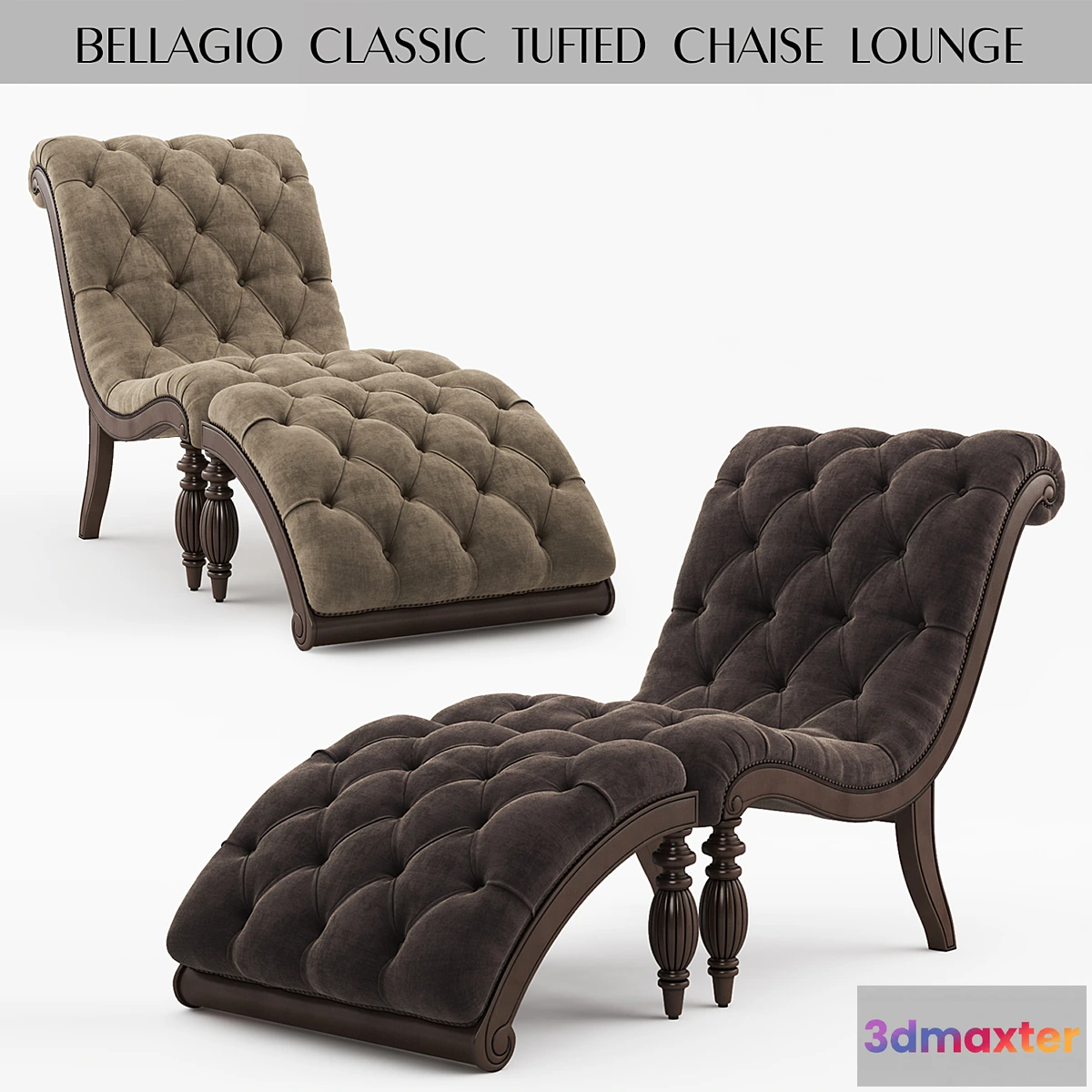 584020 - Bellagio Classic Tufted Chaise Lounge