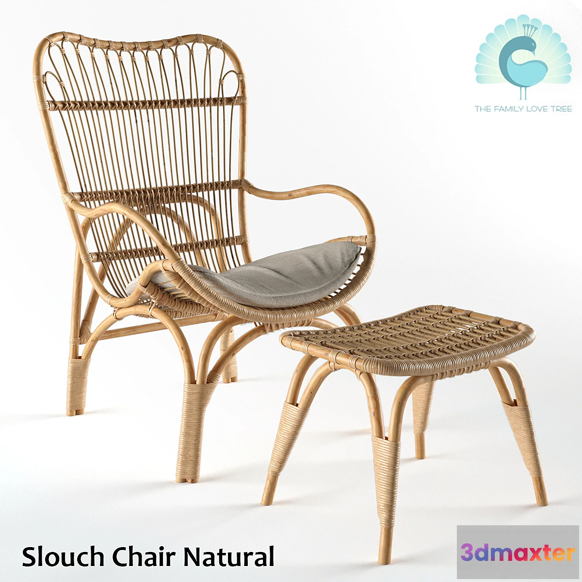 584104 - The Family Love Tree Slouch Chair Natural