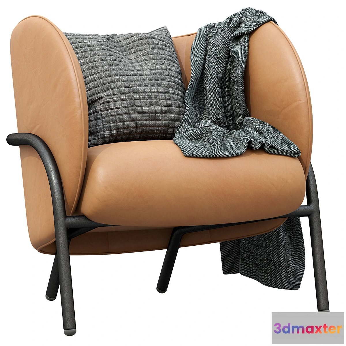 595887 - ROYCE LEATHER ARMCHAIR