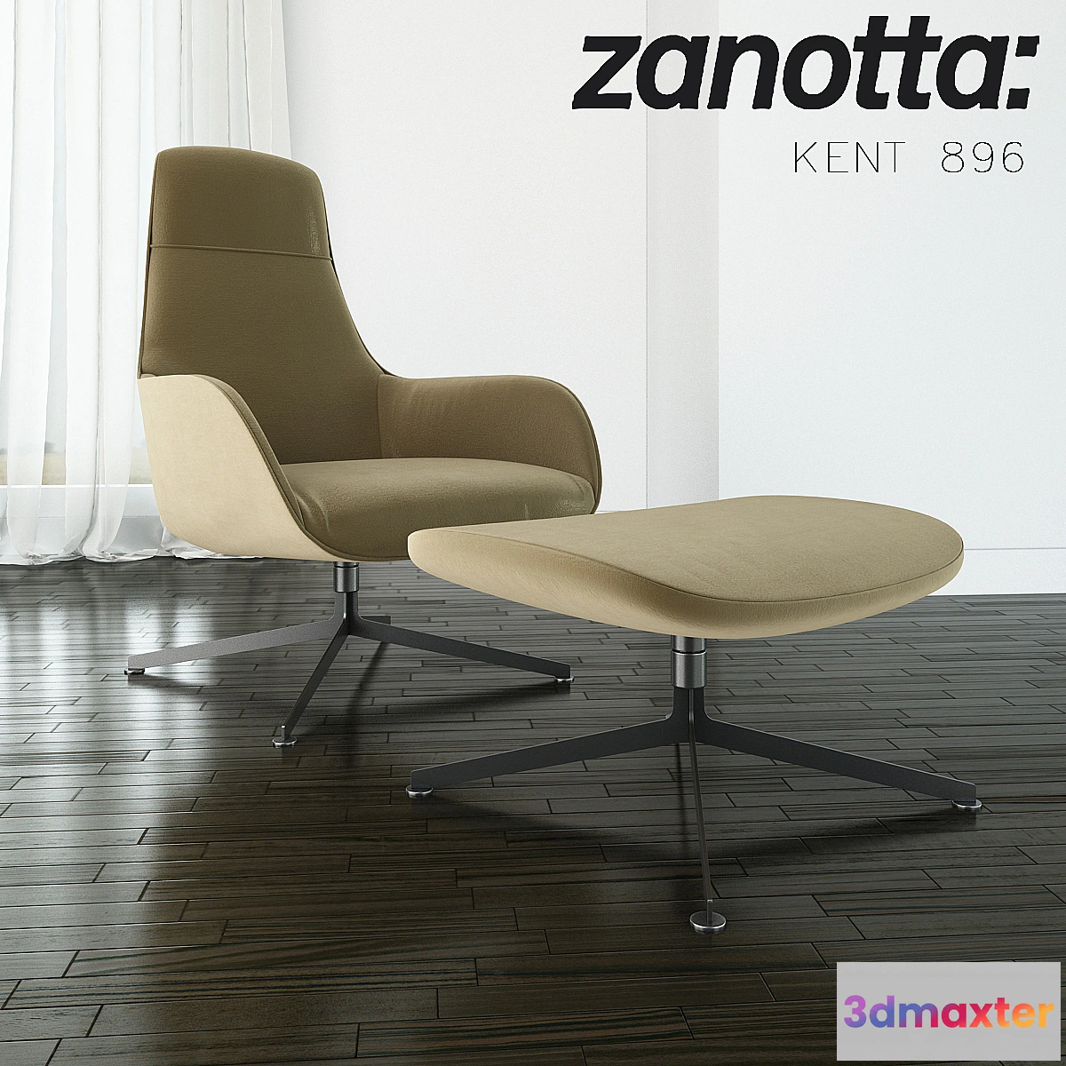 596069 - Zanotta - Kent 895 with ottoman