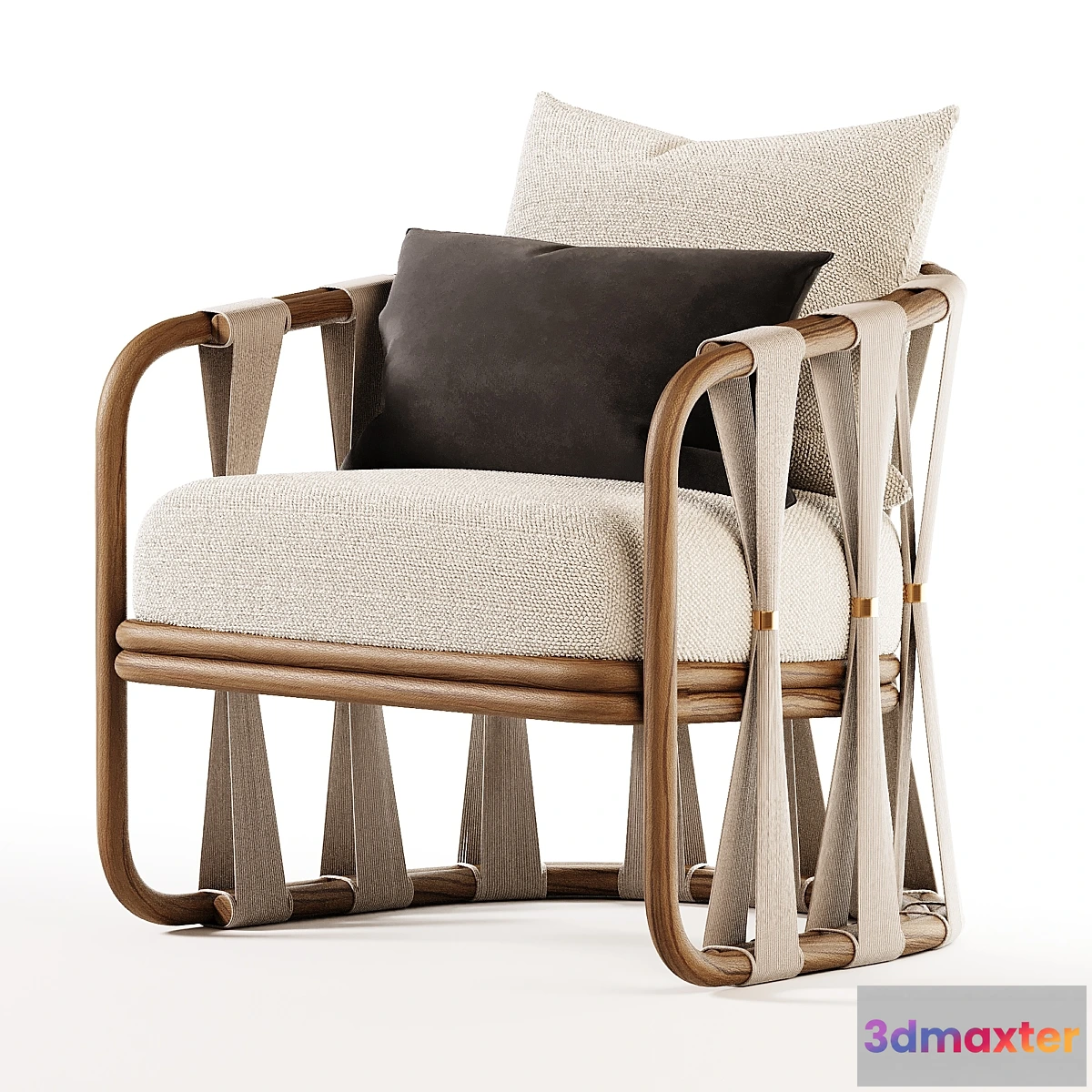 596683 - Palecek Strings Attached Lounge Chair