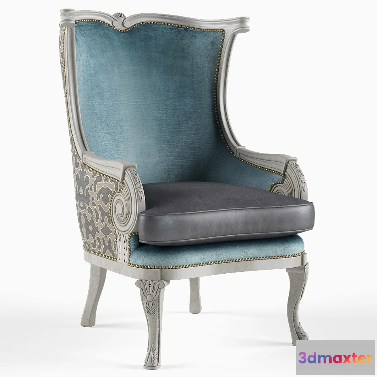 596803 - Yasmine Leather Wing Chair