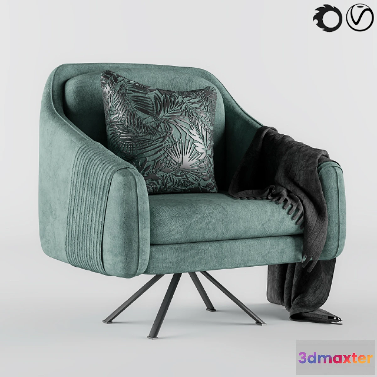 596805 - Green armchair