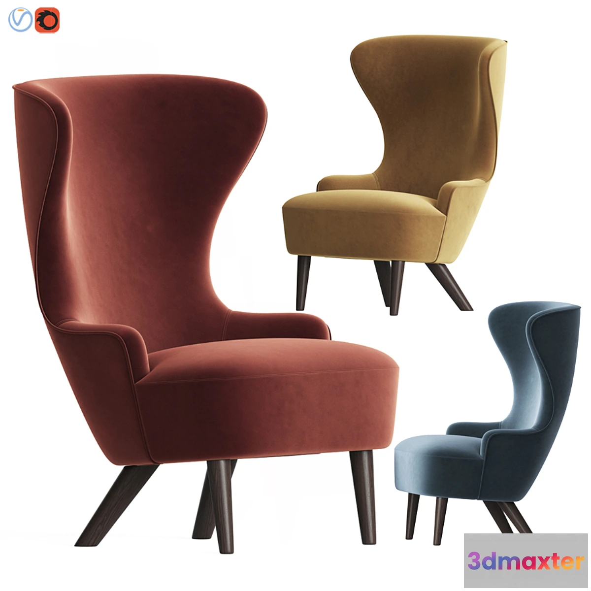 596929 - Wingback Micro Chair Tom Dixon